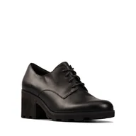 Półbuty damskie - Rene Lace [black leather] - rozmiar 41 - miniaturka - grafika 1