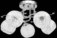 Lampy sufitowe - ELEM Pięcioramienna chromowana lampa sufitowa E27 8836/5 8C z serii EVITA - miniaturka - grafika 1
