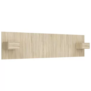 Lumarko Wezgłowie z szafkami, dąb sonoma, materiał drewnopochodny - Inne meble do sypialni - miniaturka - grafika 3