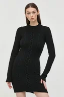 Sukienki - Patrizia Pepe sukienka kolor czarny mini dopasowana - miniaturka - grafika 1