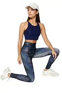 Rajstopy - Trendyol Damska odzież sportowa z wysokim stanem Skinny Fit Full Size Sportowe legginsy Rajstopy, Fioletowy, S - miniaturka - grafika 1