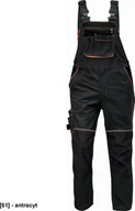 Odzież robocza - CERVA KNOXFIELD SPODNIE OGRODNICZKI - spodnie ochronne z elastyczną talią, odblaskowe wstawki - antracyt 66 - miniaturka - grafika 1