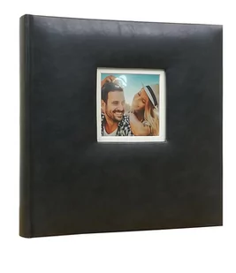 ALBUM tradycyjny BEKRI2 na 20 kart/40 stron SKÓROPODOBNY grafitowy - Albumy fotograficzne - miniaturka - grafika 1