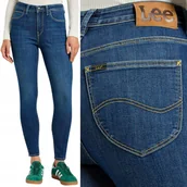 Spodnie damskie - Lee SCARLETT HIGH ZIP Indi WYSOKIE SPODNIE DAMSKIE RURKI ZAMKI 7/8 W27 L31 - miniaturka - grafika 1