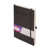 Kalendarze - Kalendarz 2025/2026 18 m-cy b5 tdw grafitowy - miniaturka - grafika 1