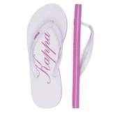 Klapki i japonki damskie - Japonki Kappa 351C23W Pink Fuchsia - White Kolorowy - miniaturka - grafika 1