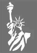 Prace ręczne dla dzieci - Szablon do malowania A4, Statua Wolności - miniaturka - grafika 1