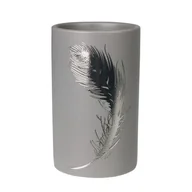 Kubki na szczoteczki do zębów - Kubek PIUME 7 x 7 x 11,5 cm szary - miniaturka - grafika 1