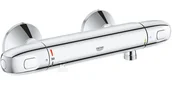 Baterie wannowe i prysznicowe - Bateria prysznicowa GROHE Grohtherm 1000 - termostatyczna, z zestawem prysznicowym, chrom, blokada bezpieczeństwa SafeStop, izolowany metalowy korpus - miniaturka - grafika 1