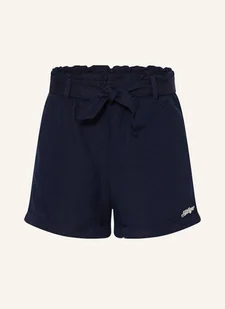 Tommy Hilfiger Szorty Z Dodatkiem Lnu blau - Spodenki damskie - miniaturka - grafika 1