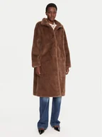 Płaszcze damskie - JOOP! Futro 58 254C58Cim 30048879 Brązowy Regular Fit - miniaturka - grafika 1