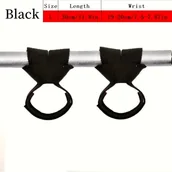 Inne - TEMU 1 Para Regulowanych Antypoślizgowych Pasków na Nadgarstek do Podnoszenia Ciężarów - Czarne Poliestrowe Opaski Treningowe z Bezpiecznym Zapięciem - miniaturka - grafika 1