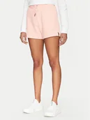 Spodenki damskie - Guess Jeans Szorty sportowe W5GD0O K68I4 Różowy Relaxed Fit - miniaturka - grafika 1
