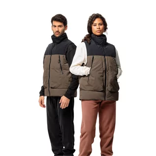 Kamizelki męskie - Kamizelka unisex Jack Wolfskin DELLBRUECK VEST chestnut - S - grafika 1