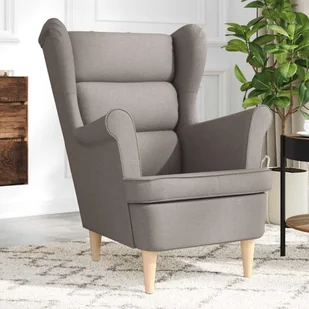 Fotel, kolor taupe, 74x84x100 cm, obity tkaniną - Fotele - miniaturka - grafika 1