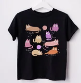 Koszulki dla dziewczynek - koszulka dla kociary - miniaturka - grafika 1