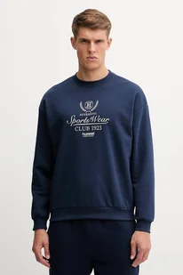 Hummel bluza męska kolor niebieski z nadrukiem 229844 - Bluzy męskie - miniaturka - grafika 1