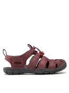 Sandały damskie - Keen Sandały Clearwater Cnx Lleather 1025088 Bordowy - miniaturka - grafika 1