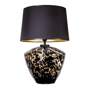 Lampa stołowa Parma - kolor beżowy, połysk, Czarny - L049102248 - Lampy stojące - miniaturka - grafika 1