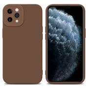 Etui i futerały do telefonów - Pokrowiec Etui Do Apple iPhone 11 PRO w FLUID BRĄZOWY TPU Silikonowe Obudowa Ochronny Case Cover Cadorabo - miniaturka - grafika 1