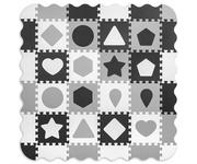 Maty piankowe - Milly Mally, Mata Piankowa Puzzle, Jolly 4x4 Shapes, Szary - miniaturka - grafika 1
