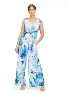 Kombinezony - Vera Mont Kombinezon damski, niebieski i biały, 50 - miniaturka - grafika 1