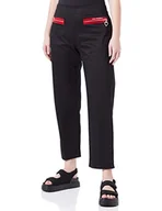 Spodnie damskie - Love Moschino Damskie spodnie na co dzień, czarny, 42 - miniaturka - grafika 1