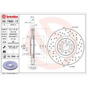 Tarcze hamulcowe - Tarcza hamulcowa BREMBO 09.7880.1X - miniaturka - grafika 1