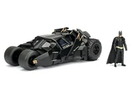 Samochody i pojazdy dla dzieci - Jada Toys, model samochodu The Dark Knight Diecast 1/24 2008 Batmobile (Wraz z figurką Batman) - miniaturka - grafika 1