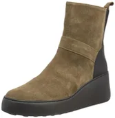 Botki damskie - Fly London Damskie botki Doxe604fly, Szarobrązowy czarny, 38 EU - miniaturka - grafika 1