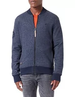 Kurtki męskie - Camel Active Męska Kurtka z Dzianiny 409425/8W09, Denim Blue, XXL - miniaturka - grafika 1