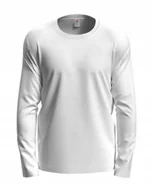 Koszulki męskie - Koszulka męska z długim rękawem Stedman Comfort-T Long Sleeve White XXL - miniaturka - grafika 1