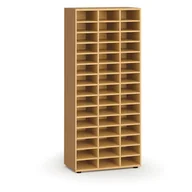 Regały biurowe - Regał sortujący PRIMO WOOD, 1781 x 800 x 420 mm, 45 przegród, buk - miniaturka - grafika 1