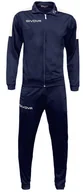 Dresy męskie - Dres treningowy bluza + spodnie Tuta Revolution granatowo-biały TR033 0403-2XS - miniaturka - grafika 1
