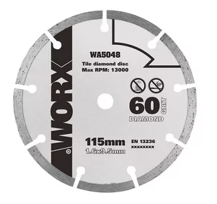 WORX Tarcza diamentowa 115mm WA5048 - Tarcze do pił - miniaturka - grafika 1