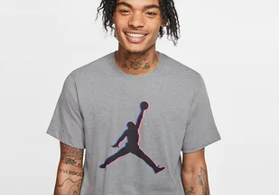 Nike Air Jordan Jumpman 23D Tee Carbon Heather - Koszulki męskie - miniaturka - grafika 1