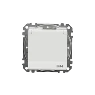 Gniazdka elektryczne - Gniazdo pojedyncze z uziemieniem Schneider Sedna Design SDD211013 z przesłonami IP44 białe Design  Elements - miniaturka - grafika 1