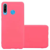 Etui i futerały do telefonów - Etui ochronne Cadorabo do Huawei P30 LITE w kolorze czerwonym etui na telefon komórkowy silikonowe etui z TPU - miniaturka - grafika 1