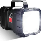 Latarki - Latarka LED z możliwością ładowania, 500 lumenów, bardzo długi czas czuwania, duża moc, wodoodporna, 7 ultrajasnych trybów, z wyjściem bateryjnym - miniaturka - grafika 1