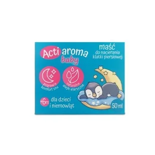 Actiaroma Baby Maść do nacierania klatki piersiowej 6m+ ,50 ml - Balsamy i oliwki dla dzieci - miniaturka - grafika 1