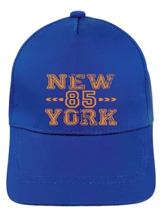 Chłopięca czapka z daszkiem 85 New York granatowa Ambra Biz - Czapki damskie - miniaturka - grafika 1