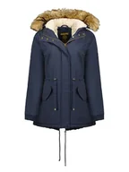 Kurtki damskie - Canadian Peak Parka "Ampuri" w kolorze granatowym - miniaturka - grafika 1