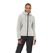 Kurtki damskie - Damska ciepłka kurtka rowerowa Jack Wolfskin BIKE COMMUTE INS JKT W silver cloud - XS - miniaturka - grafika 1