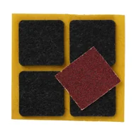 Meble modułowe i akcesoria - PODKŁADKI POD MEBLE KRZESŁA FILCOWE KWADRAT 4 SZT SAMOPRZYLEPNE FILC GRUBE - miniaturka - grafika 1