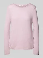 Swetry damskie - Sweter z dzianiny o kroju regular fit z czystej bawełny - miniaturka - grafika 1