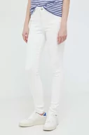 Spodnie damskie - Levi's jeansy 720 HIRISE SUPER SKINNY damskie kolor beżowy - miniaturka - grafika 1