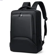 Plecaki - Plecak Biznesowy Na Laptopa z USB Elegancki Czarny Wizytowy Wygodny Torba - miniaturka - grafika 1