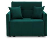 Sofy i kanapy - Fotel rozkładany, amerykanka, Drim, 97x99x82 cm, butelkowa zieleń - miniaturka - grafika 1