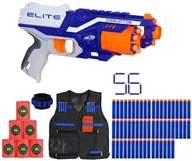 Zabawki militarne - Zestaw Nerf Disruptor B9837  + kamizelka + 50 strzałek + cele + opaska - miniaturka - grafika 1