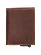 Portfele - HIDE & STITCHES Skórzany portfel w kolorze jasnobrązowym - 18 x 11 x 5 cm - miniaturka - grafika 1